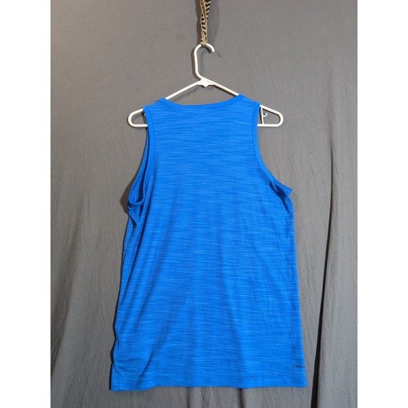 Adidas Men Sz M Blue AERO READY Tank Top Athletic Gym Workout Sleeveless - Picture 7 of 10